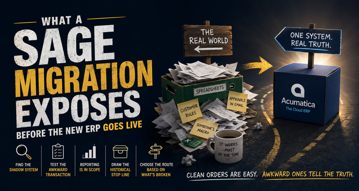 What a Sage migration exposes before the new ERP goes live